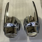 1957 Bel-air Rear Bumper Ends Original Triple Chrome .. Fixed Price $480.00.