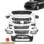 Front Bumper Cover+headlights+grille Kit For 2017-2020 Toyota Yaris Ia/sedan. Fixed Price $707.99.