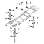 Ford Explorer 00-05 N801995S436 Front Bumper Cover Reinforcement Nut. Fixed Price $16.65.