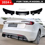 Glossy Black For Tesla Model 2023-2024 Facelift Rear Bumper Diffuser Lip. Fixed Price $37.99.