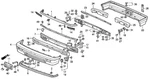 Genuine Honda Absorber L Rear Bumper 71575-SH0-A00 Qty. Fixed Price $23.68.