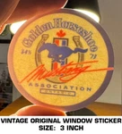 Golden Horseshoe Mustang Association - Vintage Original Window Decal Sticker. Fixed Price $9.41.