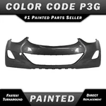 New Painted *P3/P3G Gray* Front Bumper Cover For 2011-2013 Hyundai Elantra Sedan. Fixed Price $380.99.