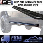 Body Armor 4X4 Rockcrawler Side Bars For 07-18 Jeep Wrangler Door JK-4122. Fixed Price $466.00.