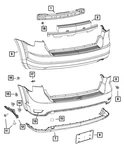 Genuine Mopar Rear Energy Absorber 68088783AB. Fixed Price $121.70.