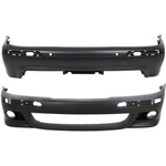 Bumper Cover Front And Rear Set For 2000-03 Bmw M5 With Parking Aid Sensor Holes. Fixed Price $455.74.