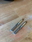 Amt 66 Falcon Rear Bumpers One Is Painted. Fixed Price $15.00.