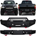 Vijay For 1995-2004 Tacoma Black Front Rear Bumper With Led Lights And D-ring. Fixed Price $669.89.