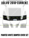 New Volvo Vnl 2018 2019 2020 Bumper Set Painted White Side Trim. Fixed Price $350.00.