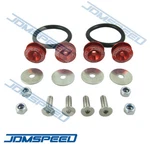 Jdmspeed Red Universal Cnc Billet Bumper Trunk Quick Release Fastener Kit. Fixed Price $8.88.