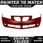 New Painted *WA573Q Merlot Red* Front Bumper Cover Fit For 2005-2009 Pontiac G6. Fixed Price $390.99.