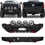 Vijay For 2010-2018 Dodge Ram 2500/3500 Front/rear Bumper W/winch Plate&lights. Fixed Price $429.99.