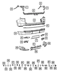 Genuine Mopar Fascia Shield Right 68426676AB. Fixed Price $26.16.