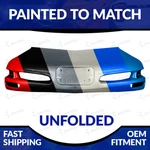 New Painted To Match 1997-2004 Chevrolet Corvette Unfolded Front Bumper. Fixed Price $682.98.