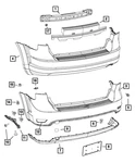Genuine Mopar Fascia Support Bracket Left 5178413AF. Fixed Price $26.81.