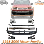 Bumper Chrome Steel Kit +headlights Assembly For 1998-2000 Nissan Frontier. Fixed Price $571.00.