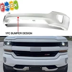 Steel Summit White Front Bumper W/ Fog Hole Fits Chevy Silverado 1500 2016-2018. Fixed Price $484.49.