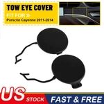 Pair Front Bumper Tow Hook Eye Cap Cover For Porsche Cayenne 2011-2014. Fixed Price $16.14.