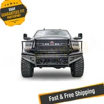 Fab Fours DR19-S4460-1 Black Steel Front Bumper For 2019-2022 Dodge Ram 2500 Hd. Fixed Price $1729.99.