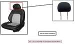 Rh Frt Blk Lea Headrest Oem 2013 Volkswagen Jetta. Fixed Price $75.00.