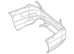 Genuine Mercedes-benz Bumper Cover 222-885-16-25-9999. Fixed Price $1510.00.