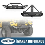 Hooke Road Front Rear Bumper For 1987-2006 Jeep Wrangler Yj Tj W/tire Carrier. Fixed Price $99.54.