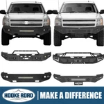 Hooke Road Steel Front Bumper W/ Winch Plate For 2007-2013 Chevy Silverado 1500. Fixed Price $526.31.