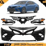 Front Bumper Cover Paintable & Grille Assembly Kit For 2018-2020 Toyota Camry. Fixed Price $1197.89.
