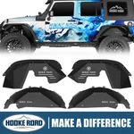 Hooke Road 4* Aluminum Front +rear Inner Fender Liner For 07-18 Jeep Wrangler Jk. Fixed Price $149.88.