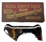 New Old Stock Rear Bumper Guard For 1946-48 Plymouth P15 Models Mopar #1064774. Fixed Price $199.00.