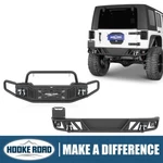 Hooke Road Tubular Front Winch Bumper + Rear For Jeep Wrangler Jk 07-18. Fixed Price $599.19.