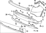 Genuine Honda Valance Panel 71560-3W0-A00. Fixed Price $87.19.