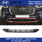 86561B8AA0 Genuine Front Bumper Grille Lower For Hyundai Santa Fe 2017-2019. Fixed Price $66.31.