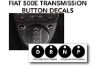 Fits Fiat 500E Ev Transmission Worn Peeling Button Repair Decals Stickers. Fixed Price $11.95.