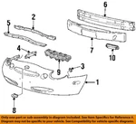 Ford Oem 96-97 Taurus Front Components-bumper Cover F6DZ17D957A. Fixed Price $299.60.