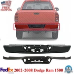 Rear Step Bumper Face Bar Fleet Side + Pad For 2002-2008 Dodge Ram 1500. Fixed Price $276.44.