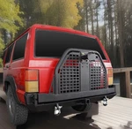 Hooke Road Swing Out Tire Carrier Rear Bumper Fit For Jeep Cherokee Xj 1984-2001. Fixed Price $599.99.