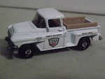 Matchbox White 1957 Gmc Stepside Pickup "truck Herd Parts Delivery" Mb 985. Fixed Price $7.97.