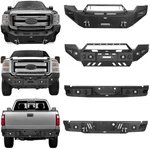 Textured Steel Front Rear Bumper W/led Light Bar 2011-2016 Ford F250 F350. Fixed Price $499.18.