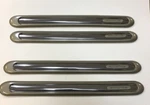 4 Pcs Gold Front Rear Bumper Guard Scratch Corner Protector Strip Molding FA078. Fixed Price $29.95.