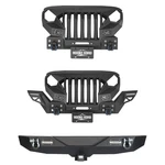 Stubby Front Rear Bumper W/steel Grille Cover For 2007-2018 Jeep Wrangler Jk. Fixed Price $159.42.