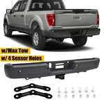 Primed Rear Bumper Assembly 2021-22 2023 Ford F-150 W/ Max Tow Sensor Holes. Fixed Price $215.99.