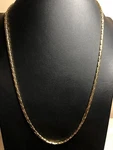 B2551 Park Lane Flat Link Serpentine Chain Necklace Long Gold Tone 24". Fixed Price $22.49.