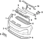 Genuine Nissan Impact Bar 62030-7BA0A. Fixed Price $357.09.