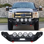 Vijay 2011-2016 Ford F250/F350/F450/F550 Front Bumper W/round Light&d-rings. Fixed Price $839.99.