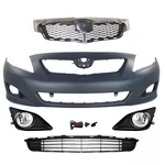 Fit For 2009-2010 Toyota Corolla Bumper Cover Upper/ Lower Grille+fog Lights. Fixed Price $269.98.