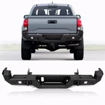 Black Steel Rear Bumper Assembly W/led Fog Lights For Toyota Tacoma 2016-2023. Fixed Price $243.99.