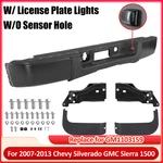 For 2007-2013 Chevy Silverado Gmc Sierra 1500 Black Rear Bumper W/o Sensor Hole. Fixed Price $149.00.