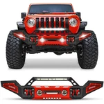 For 2007-2018 Jeep Wrangler Jk Front Bumper Guard Led Lights D-rings. Fixed Price $288.99.