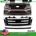 2015-2017 Ford Expedition Front Upper Bmuper Grille & Lower Trim Gloss Black. Fixed Price $170.99.